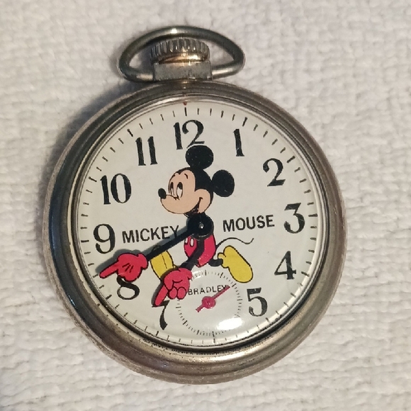 Mickey Mouse Silver Pocket Watch - Picture 7 of 7